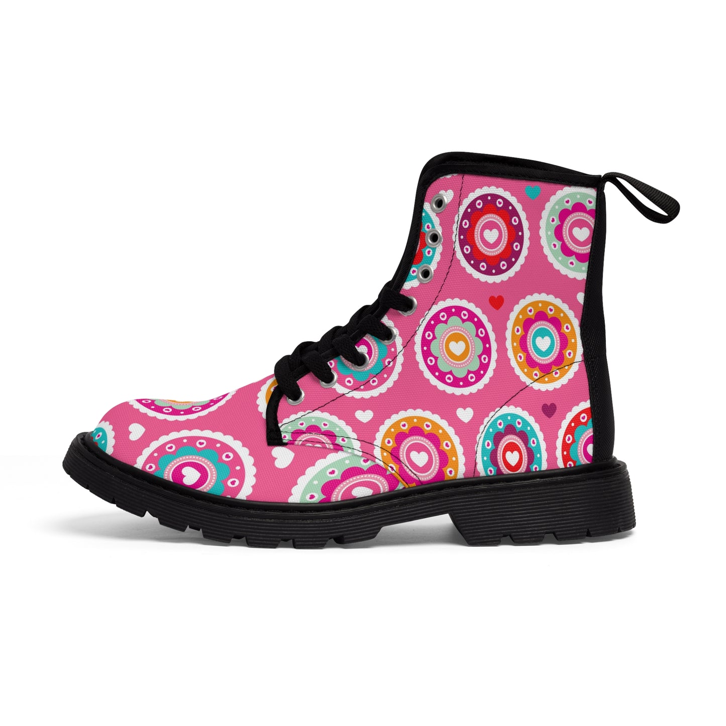 Women's Canvas Boots(Pretty in Pink)