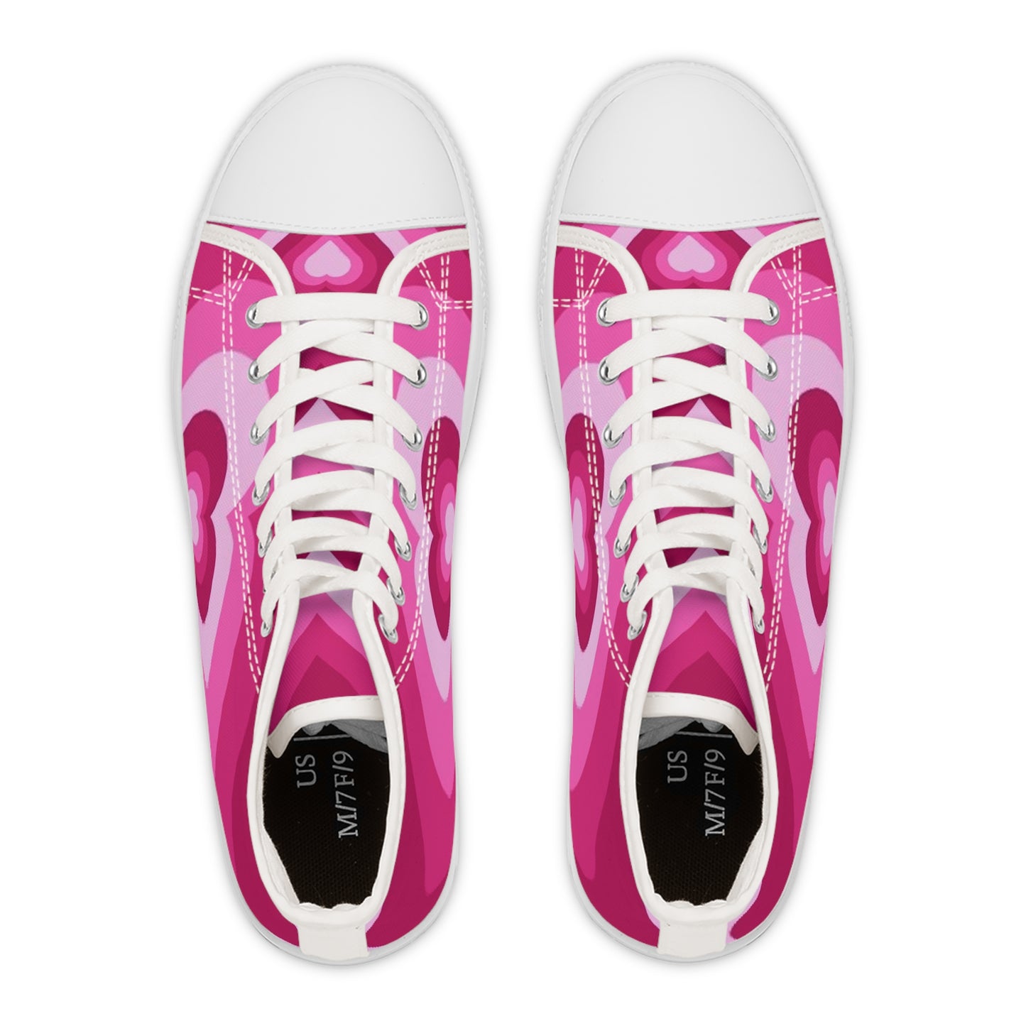 Women's High Top Sneakers(Pink Luv)