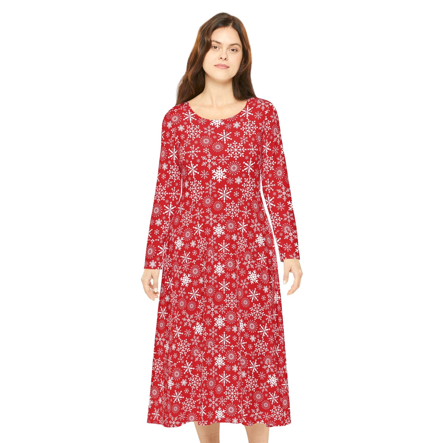 Women's Long Sleeve Dress (Hippie 27)