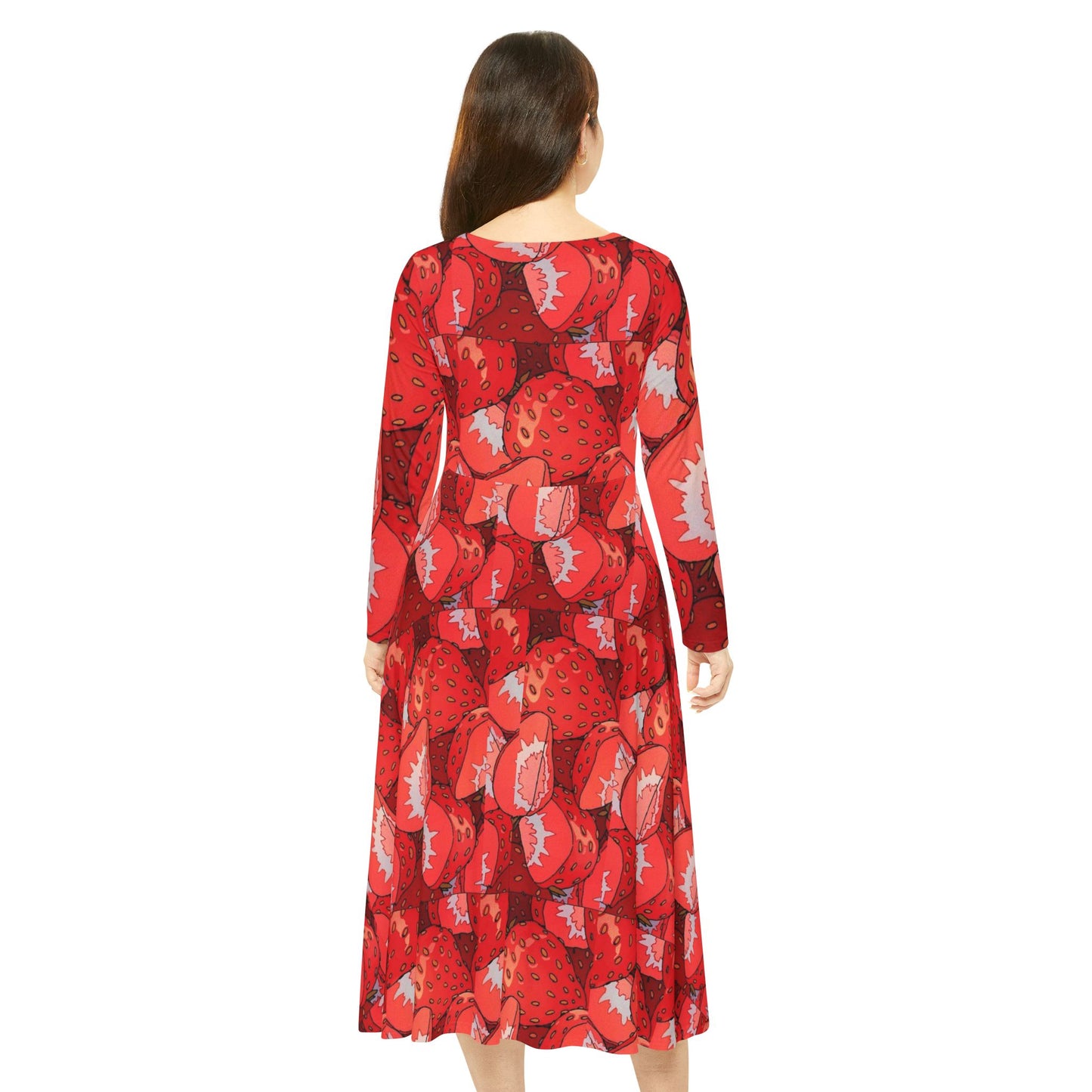 Women's Long Sleeve Dress (Hippie 7))