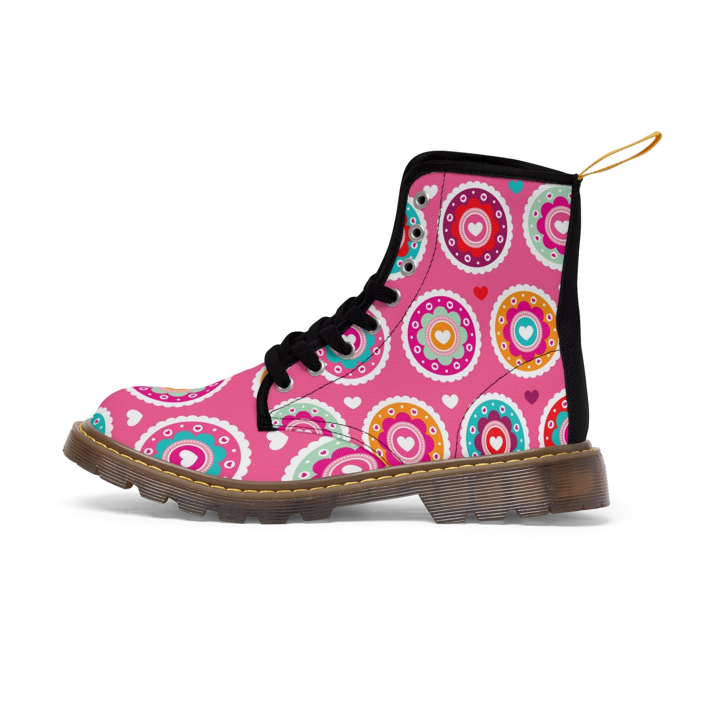 Women's Canvas Boots(Pretty in Pink)