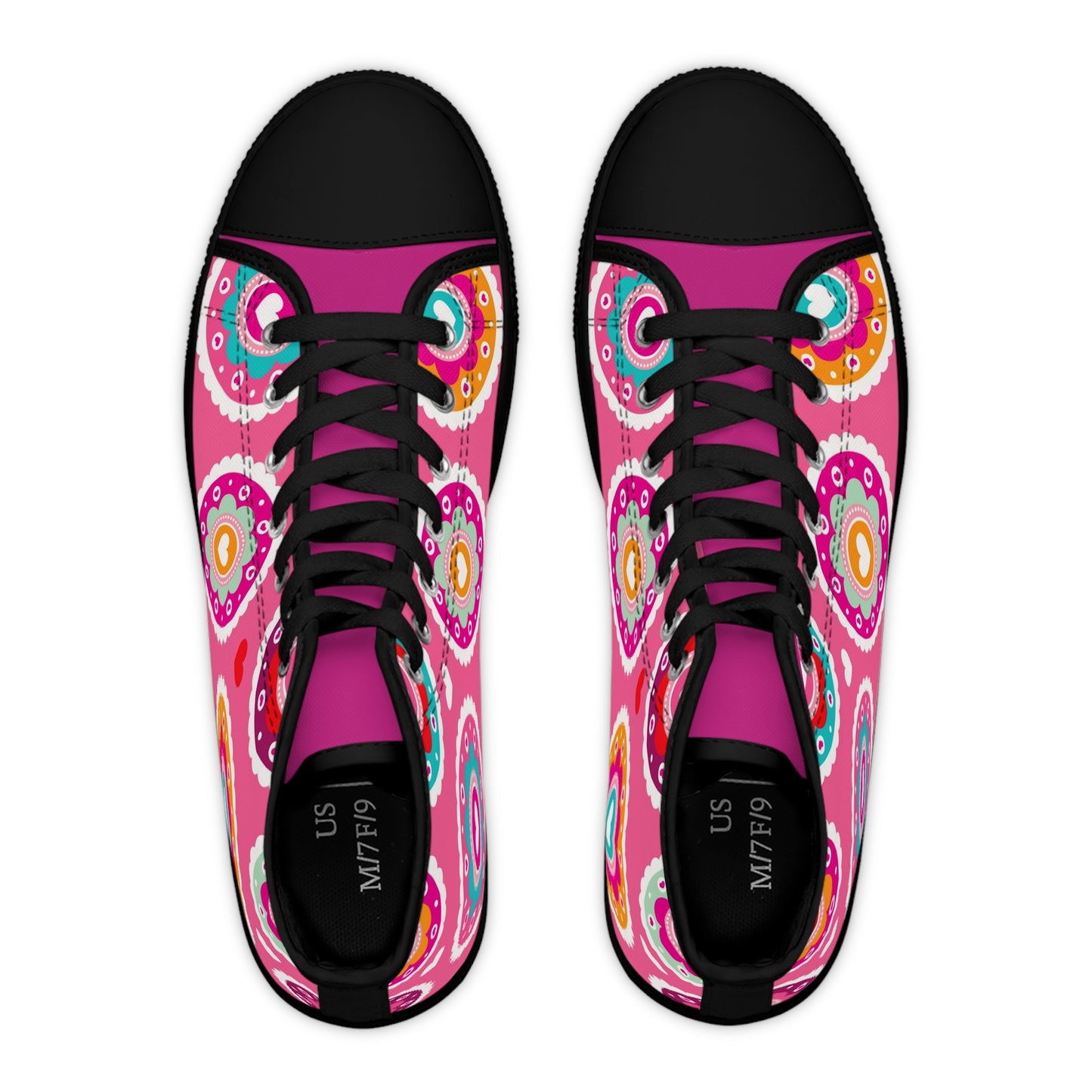 Women's High Top Sneakers(Pretty in Pink)