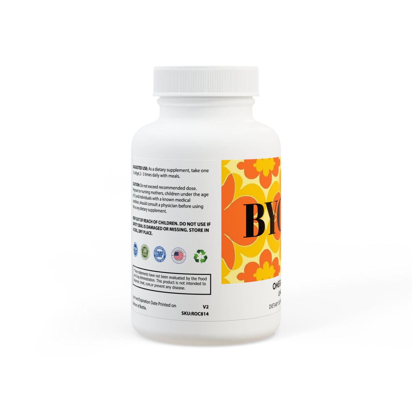 Be ye covered llc Omega 3 Fish Oil Supplement (60 Softgels)