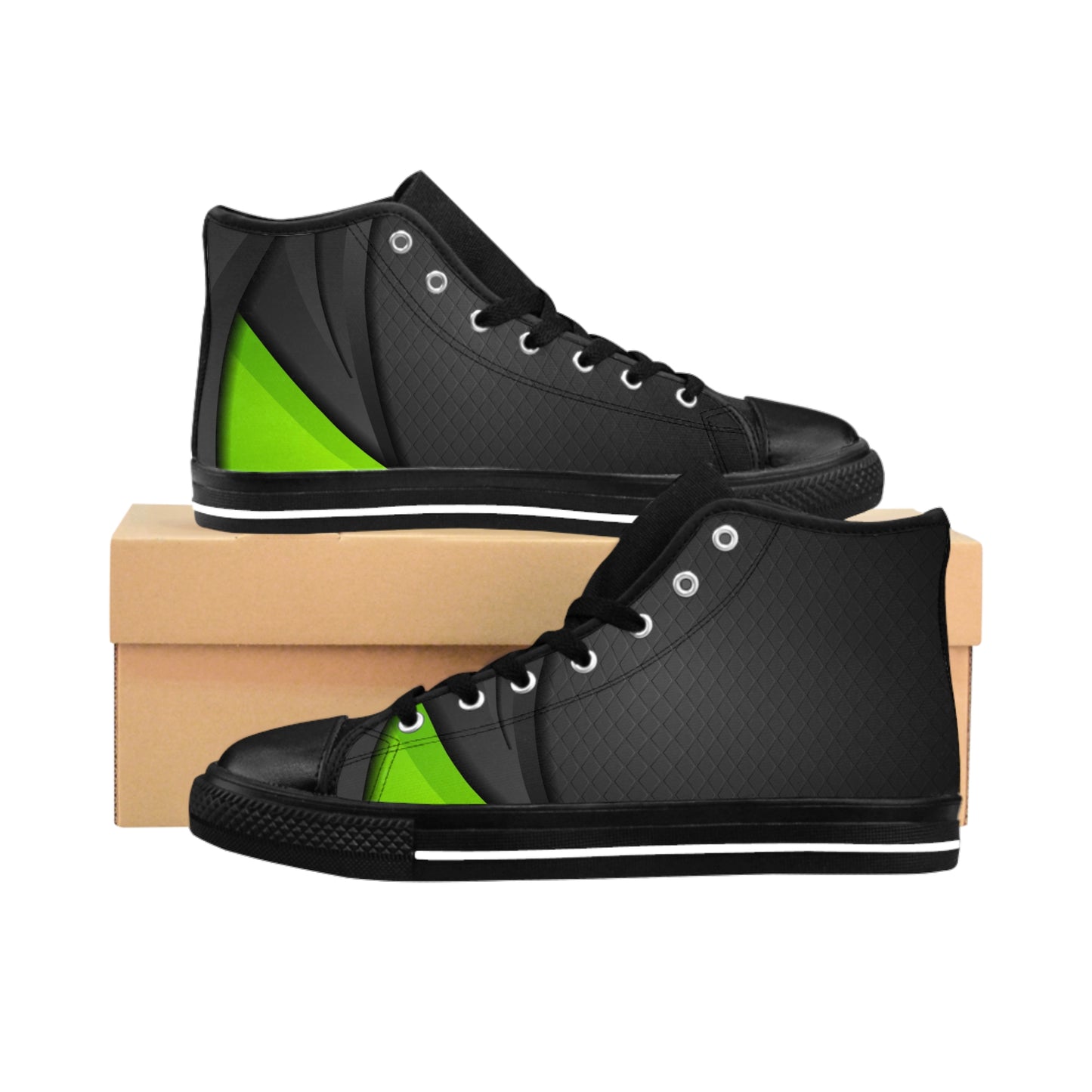 Women's Classic Sneakers(Green and Black)