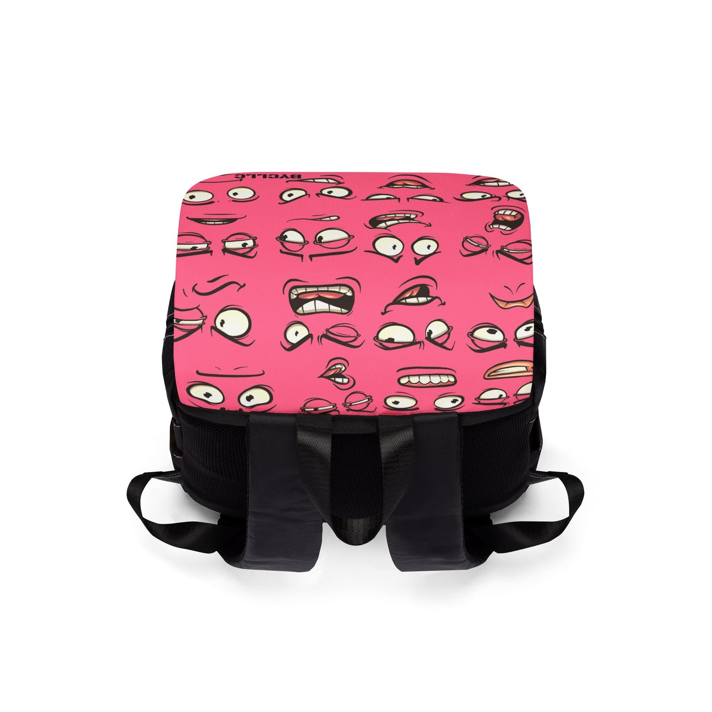 Unisex Casual Shoulder Backpack(Goofy Pink)