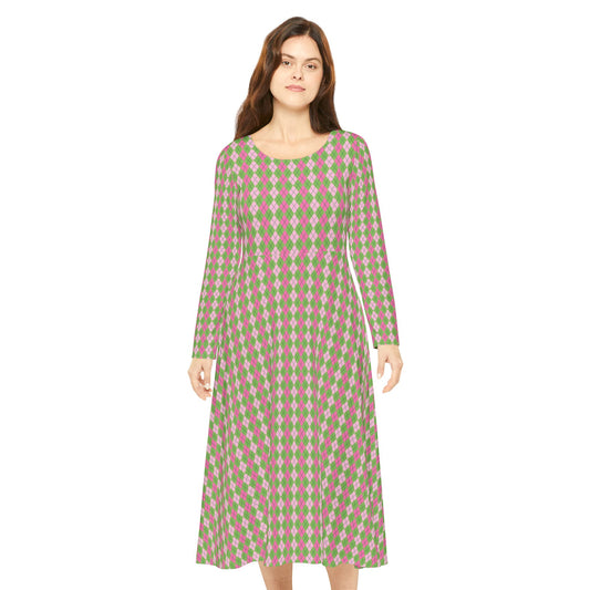 Women's Long Sleeve  Dress (Hippie)