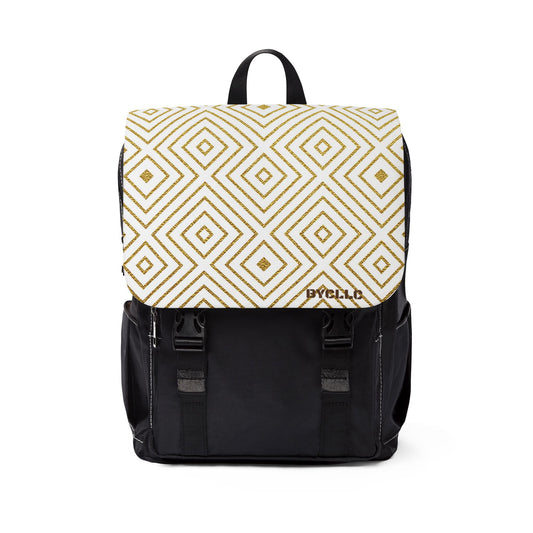 Casual Shoulder Backpack(BYCLLC Gold Diamond)