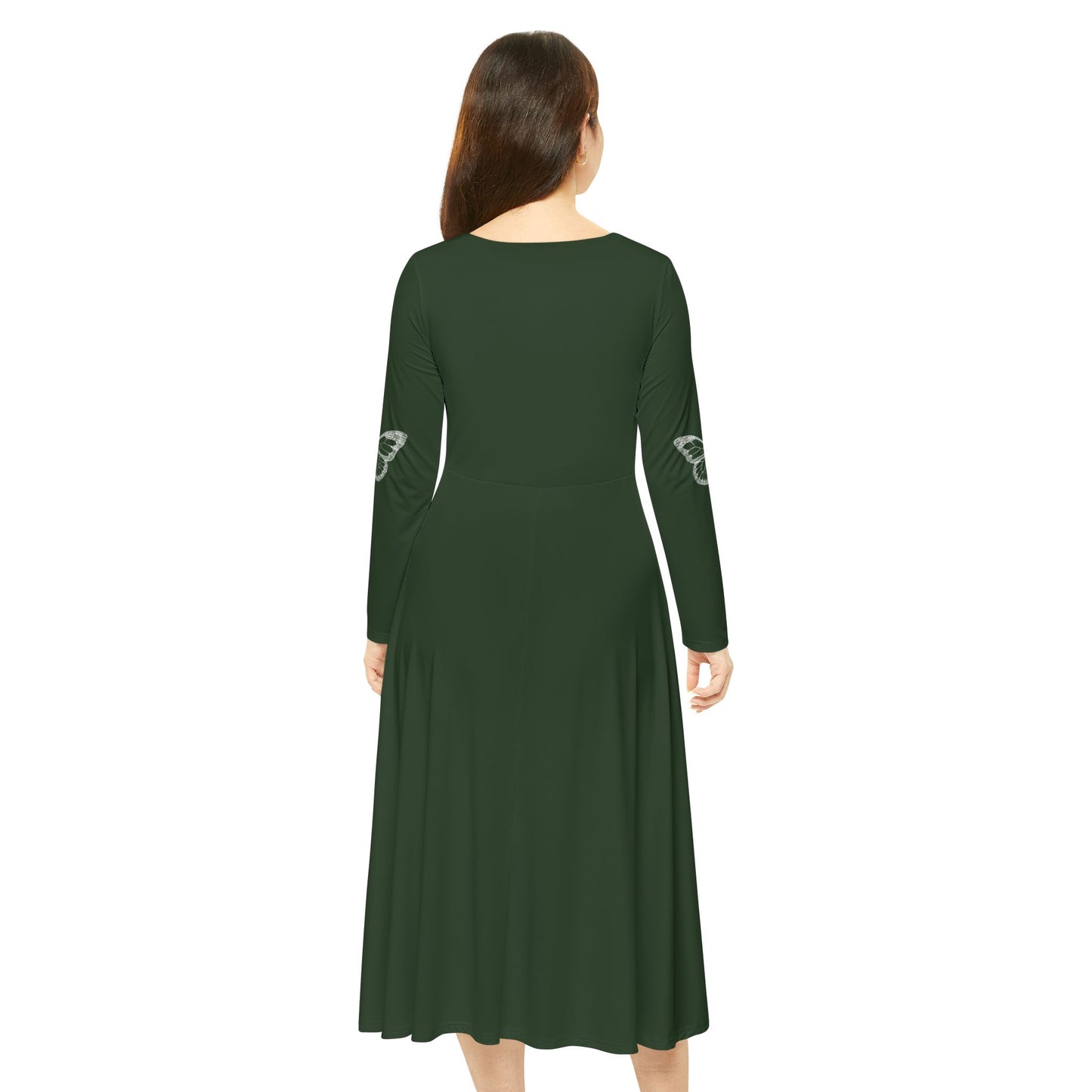 Women's Long Sleeve Dress (Hippie 18)