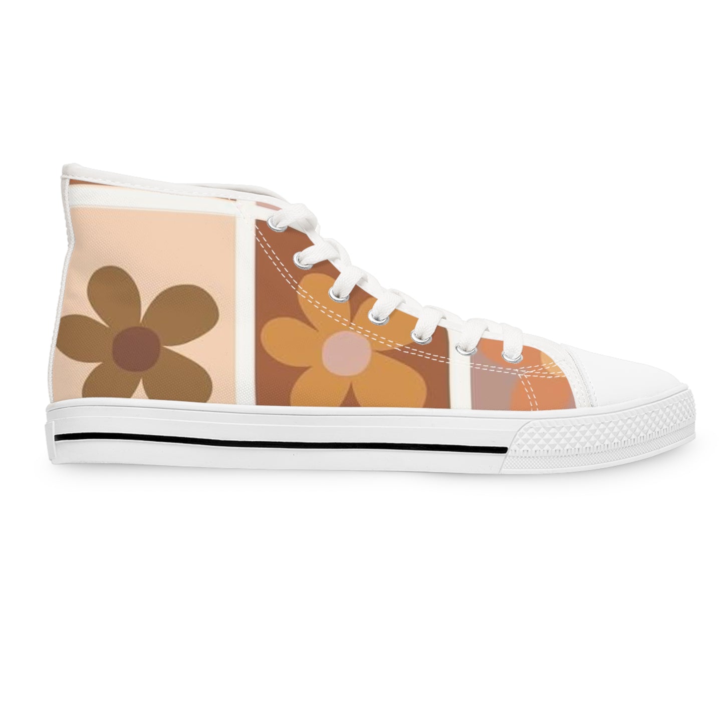 Women's High Top Sneakers(Retro Brown)