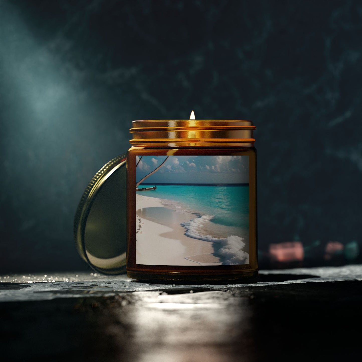 Beach and woody Candle (4oz, 9oz)