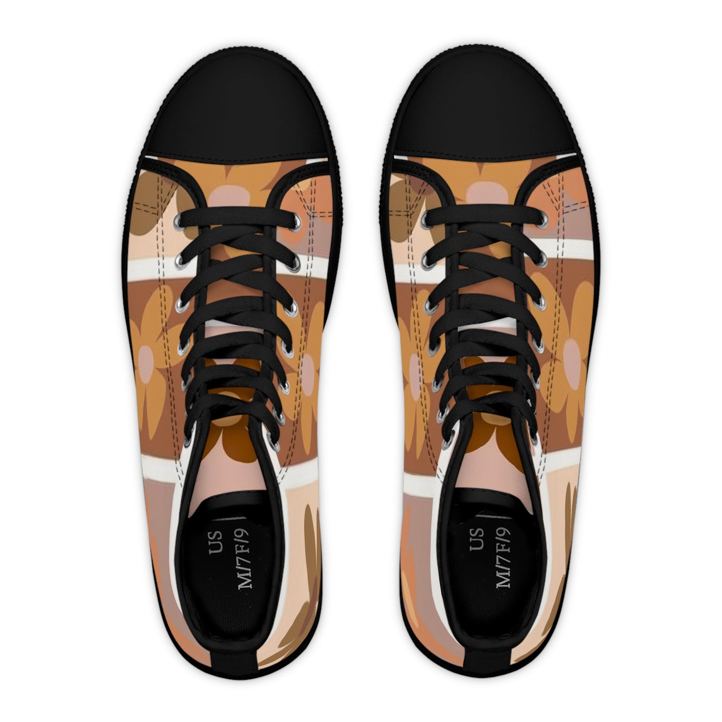 Women's High Top Sneakers(Retro Brown)