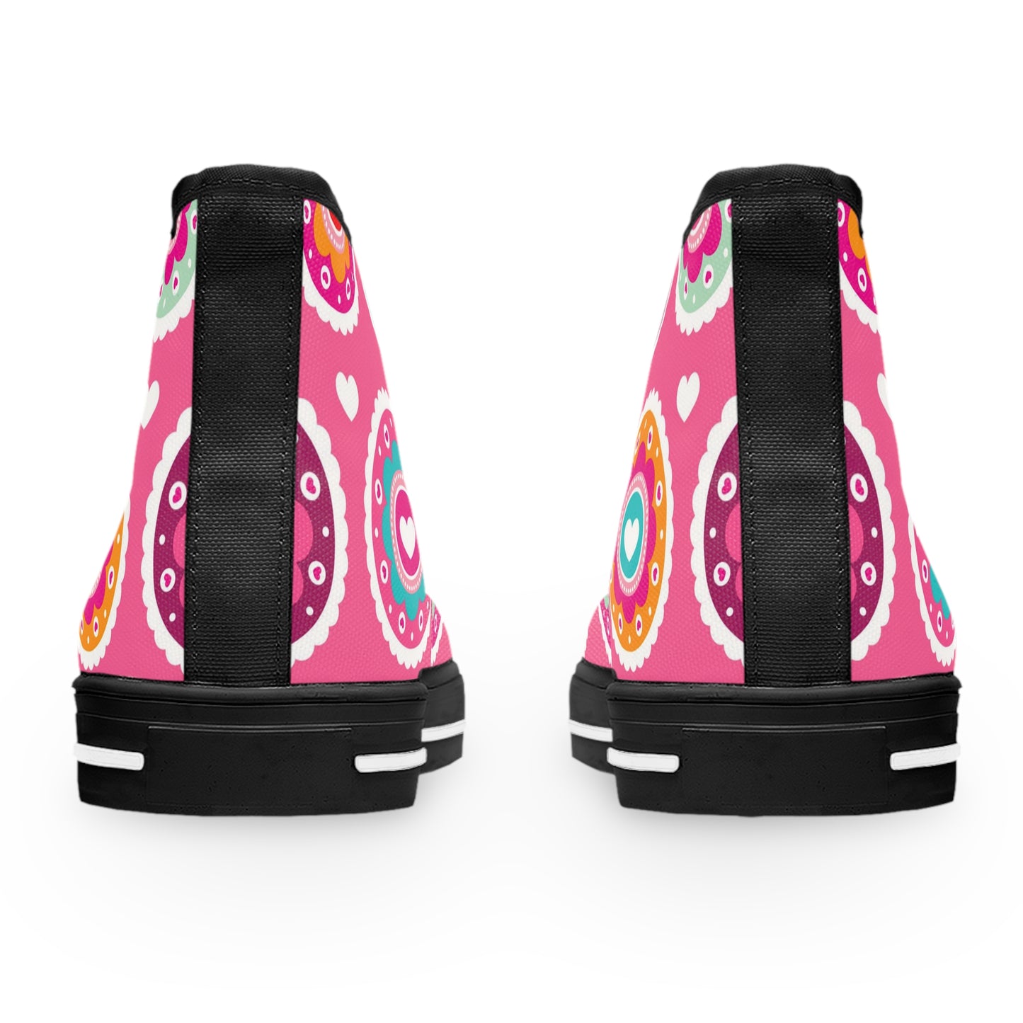 Women's High Top Sneakers(Pretty in Pink)