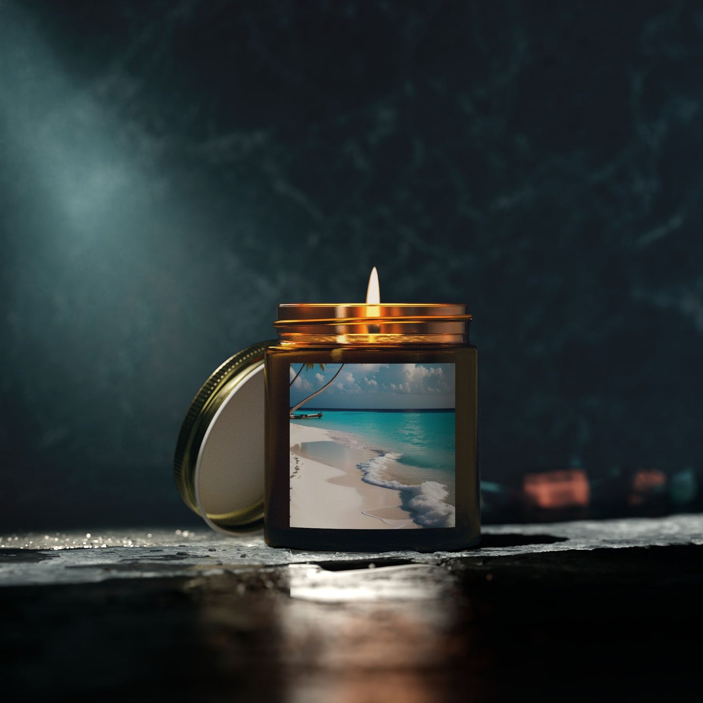 Beach and woody Candle (4oz, 9oz)