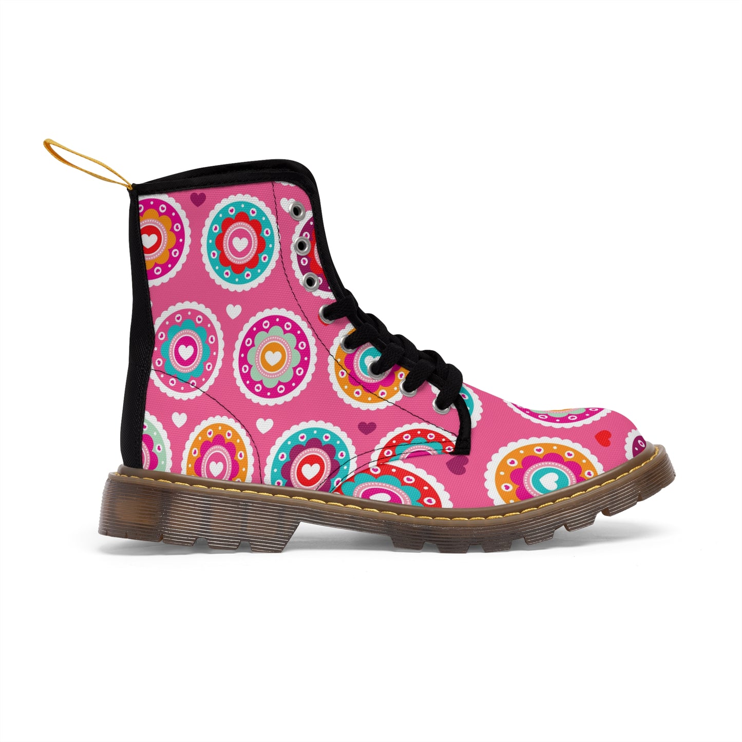 Women's Canvas Boots(Pretty in Pink)