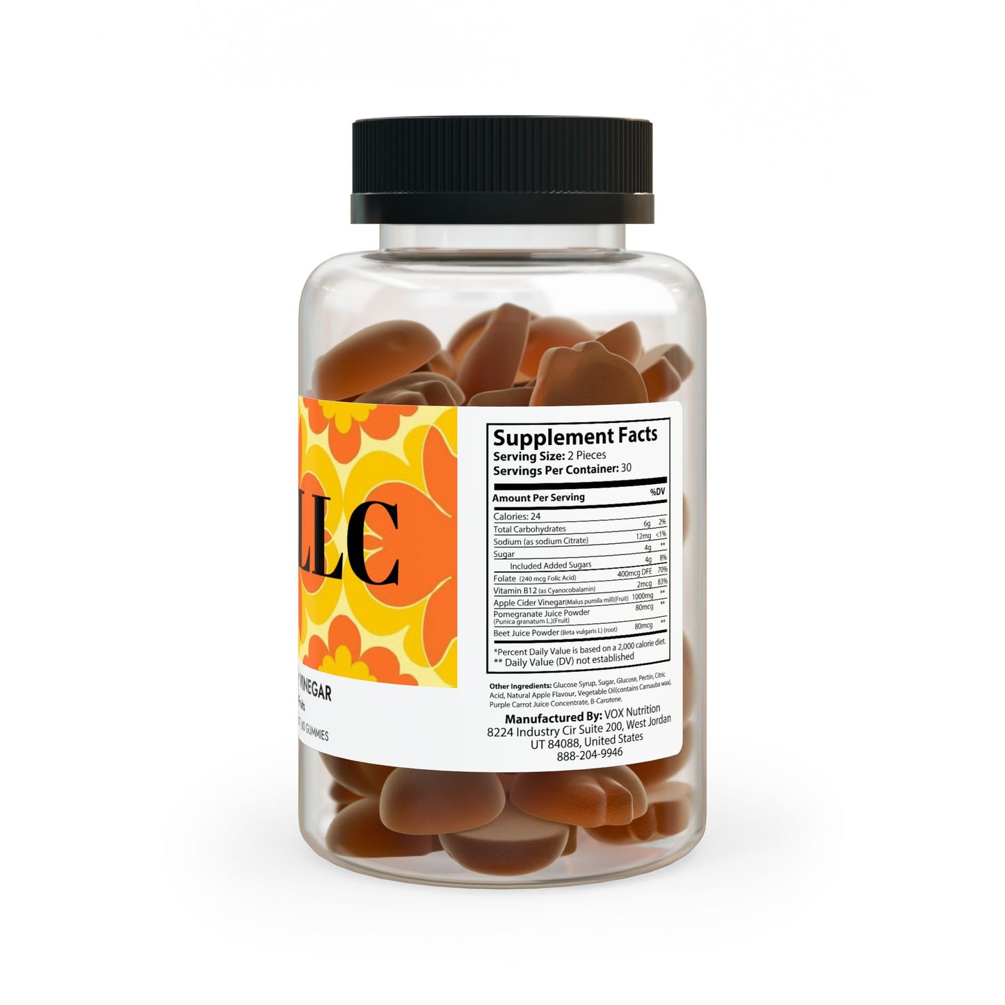 Be ye covered llc Apple Cider Vinegar Gummies (60 Gummies)