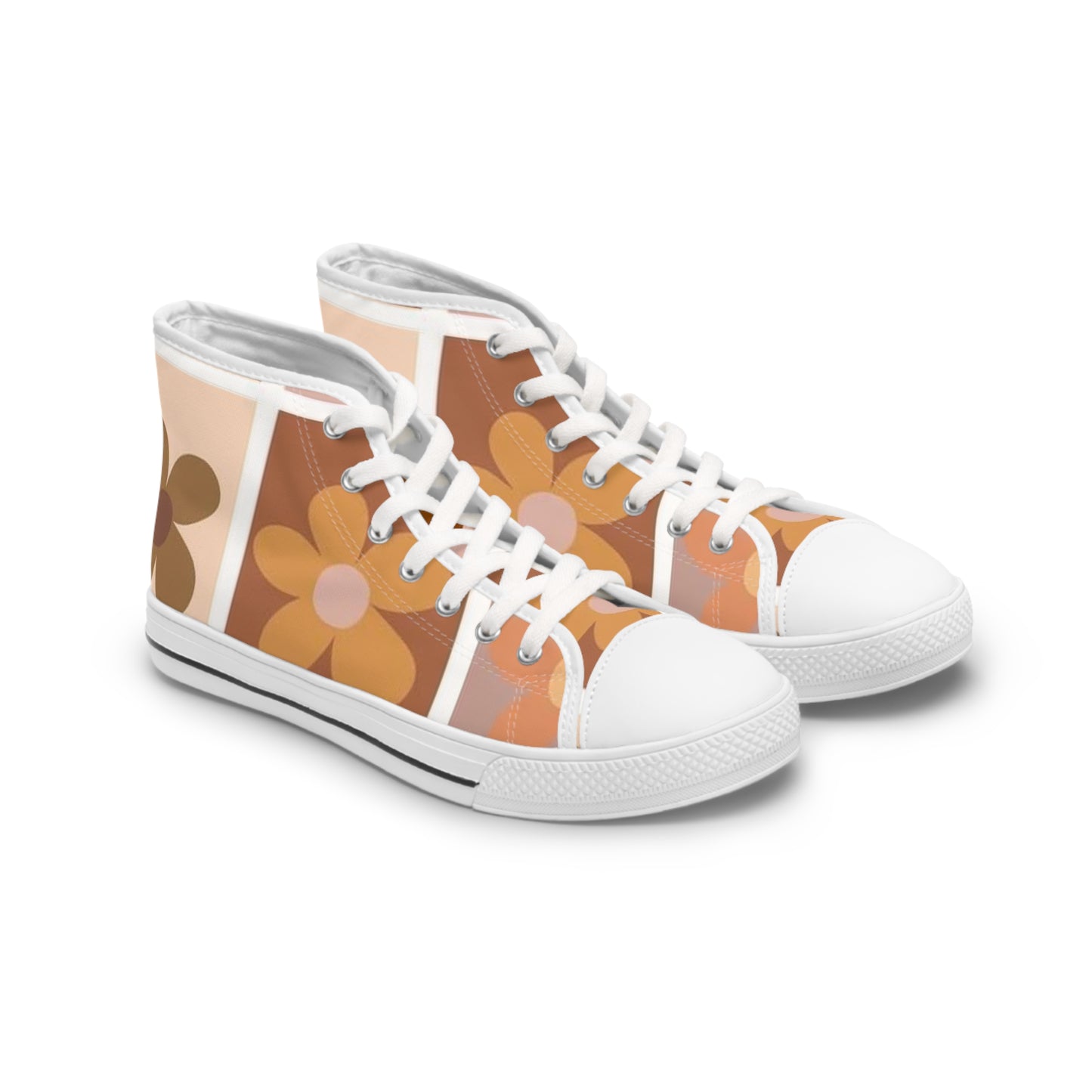 Women's High Top Sneakers(Retro Brown)