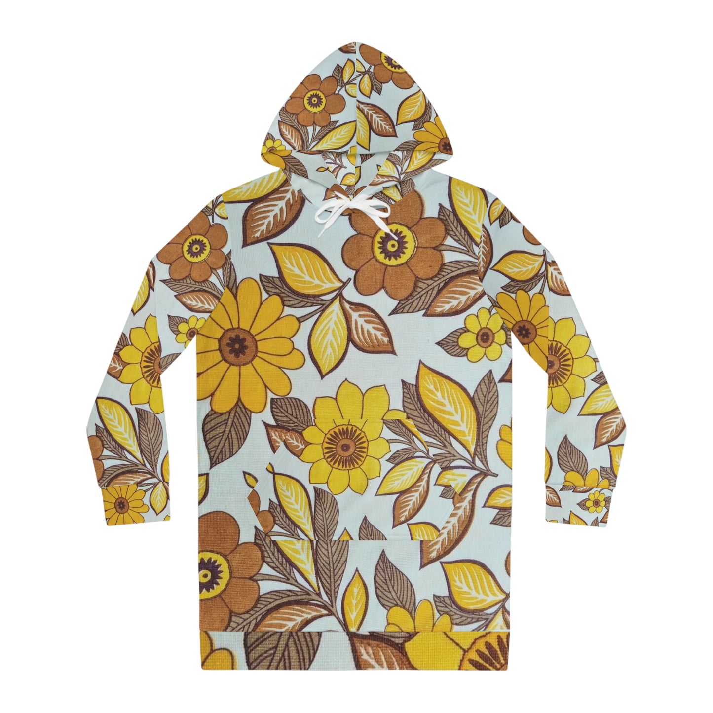 Women's Hoodie Dress (Sunny sunflowers))