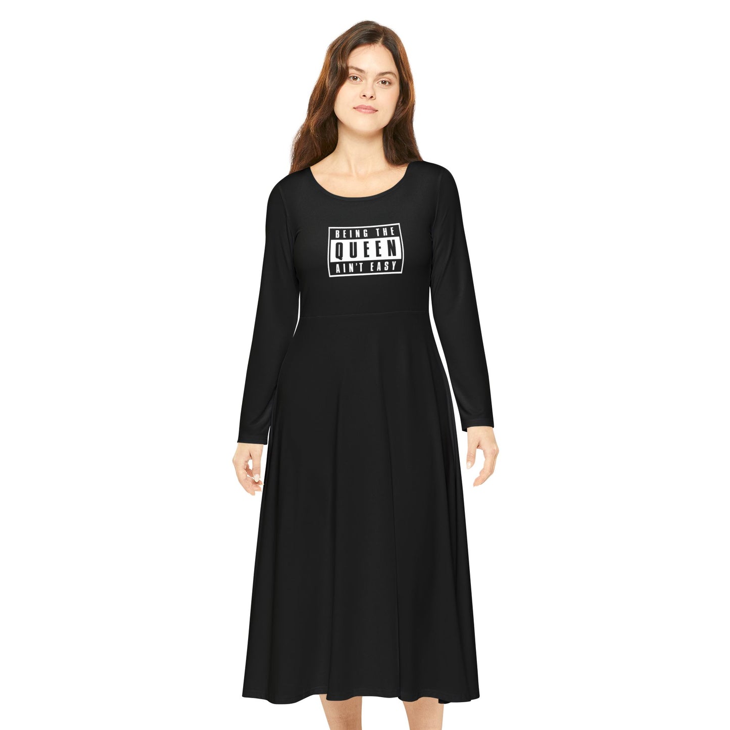 Women's Long Sleeve Dress (Hippie 13)