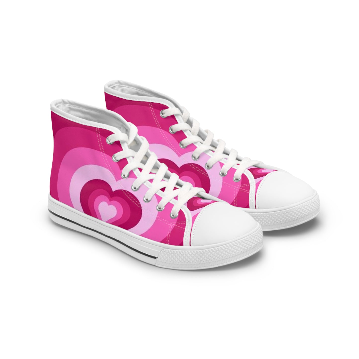 Women's High Top Sneakers(Pink Luv)