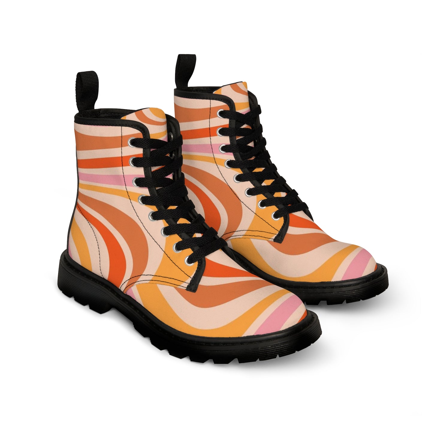 Women's Canvas Boots(Retro Wave)