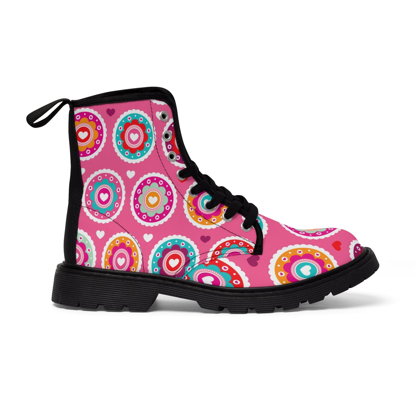 Women's Canvas Boots(Pretty in Pink)