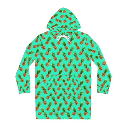 Women's Hoodie Dress (Pineapples)