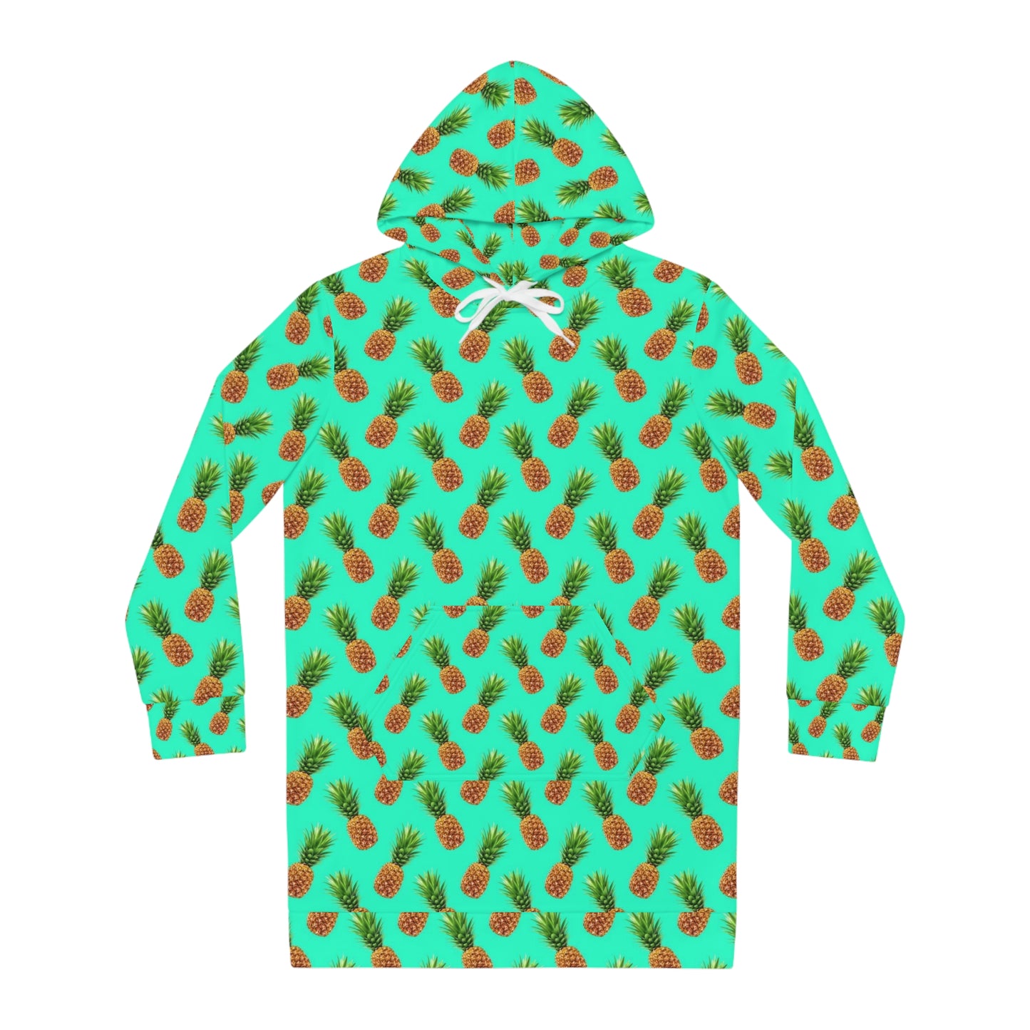 Women's Hoodie Dress (Pineapples)