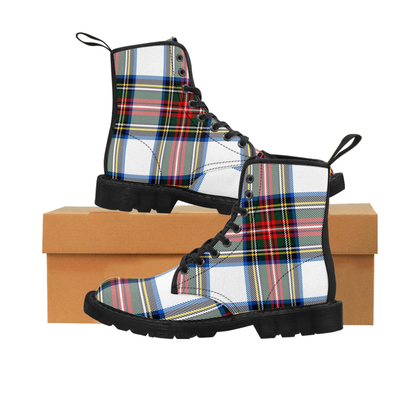 Women's Canvas Boots(Plaid)