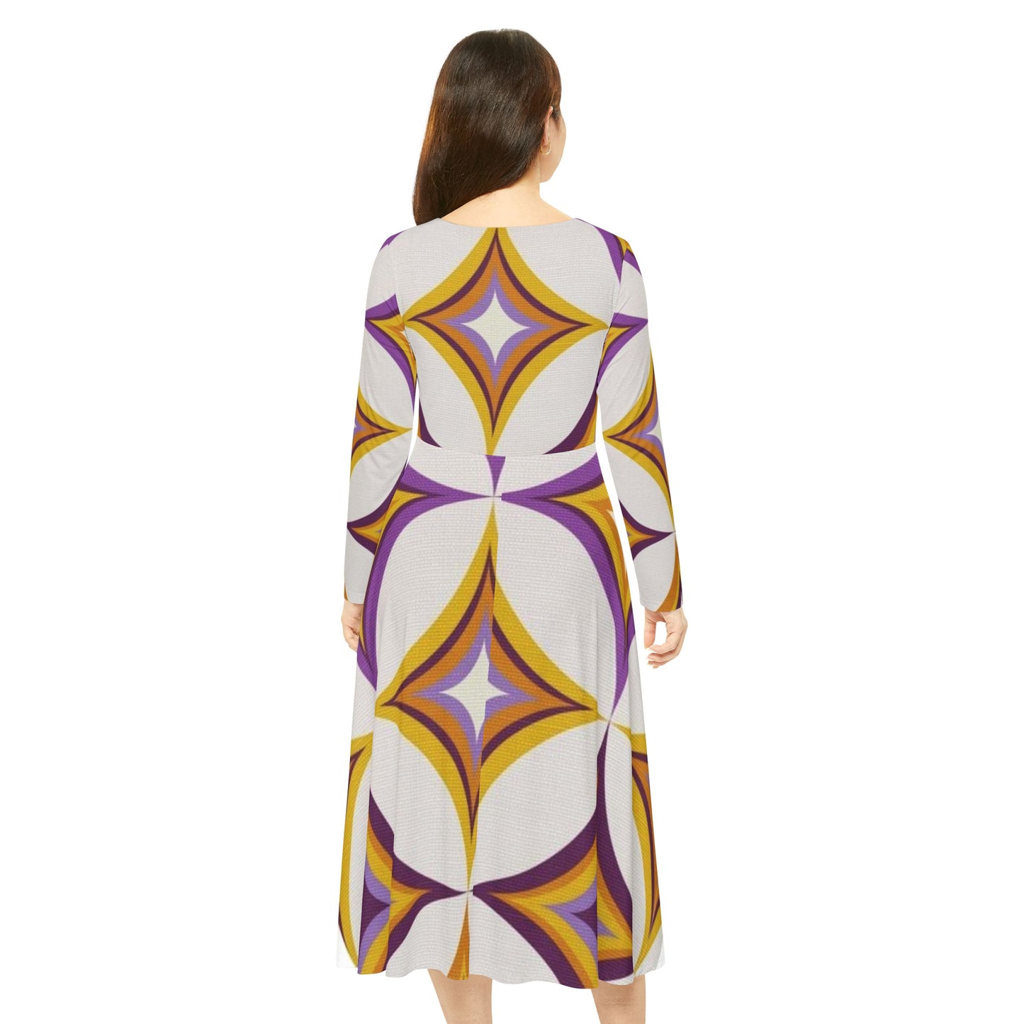 Women's Long Sleeve Dress (Hippie 26)