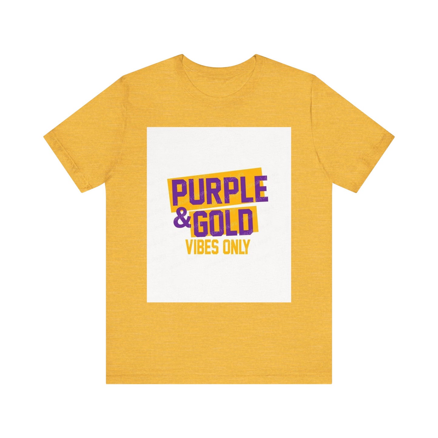 Unisex Jersey Short Sleeve Tee(Purple and Gold)