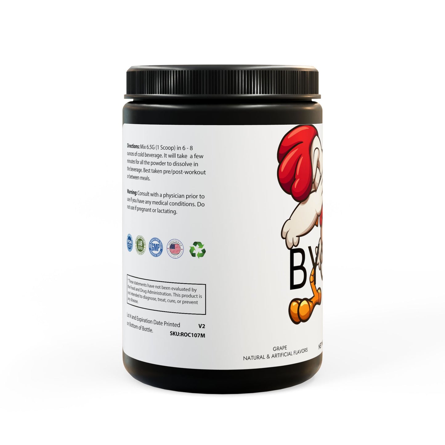 Be ye covered llc Dabb BCAA Supplement, Grape (325g, 11.46oz, 50 servings)