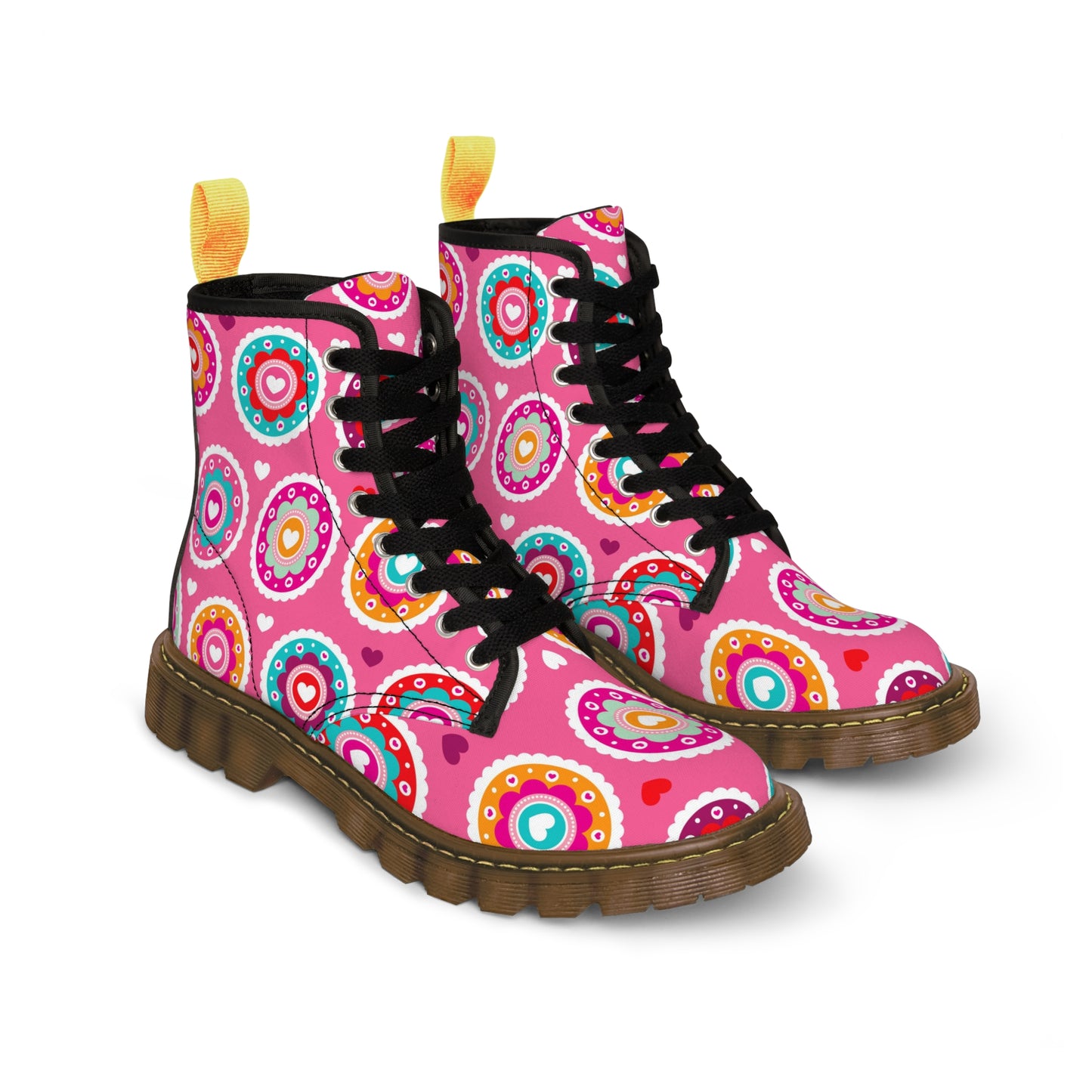 Women's Canvas Boots(Pretty in Pink)