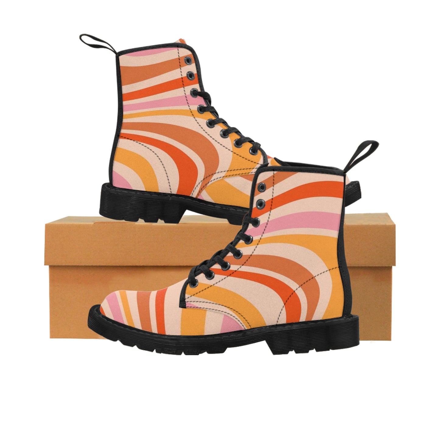 Women's Canvas Boots(Retro Wave)