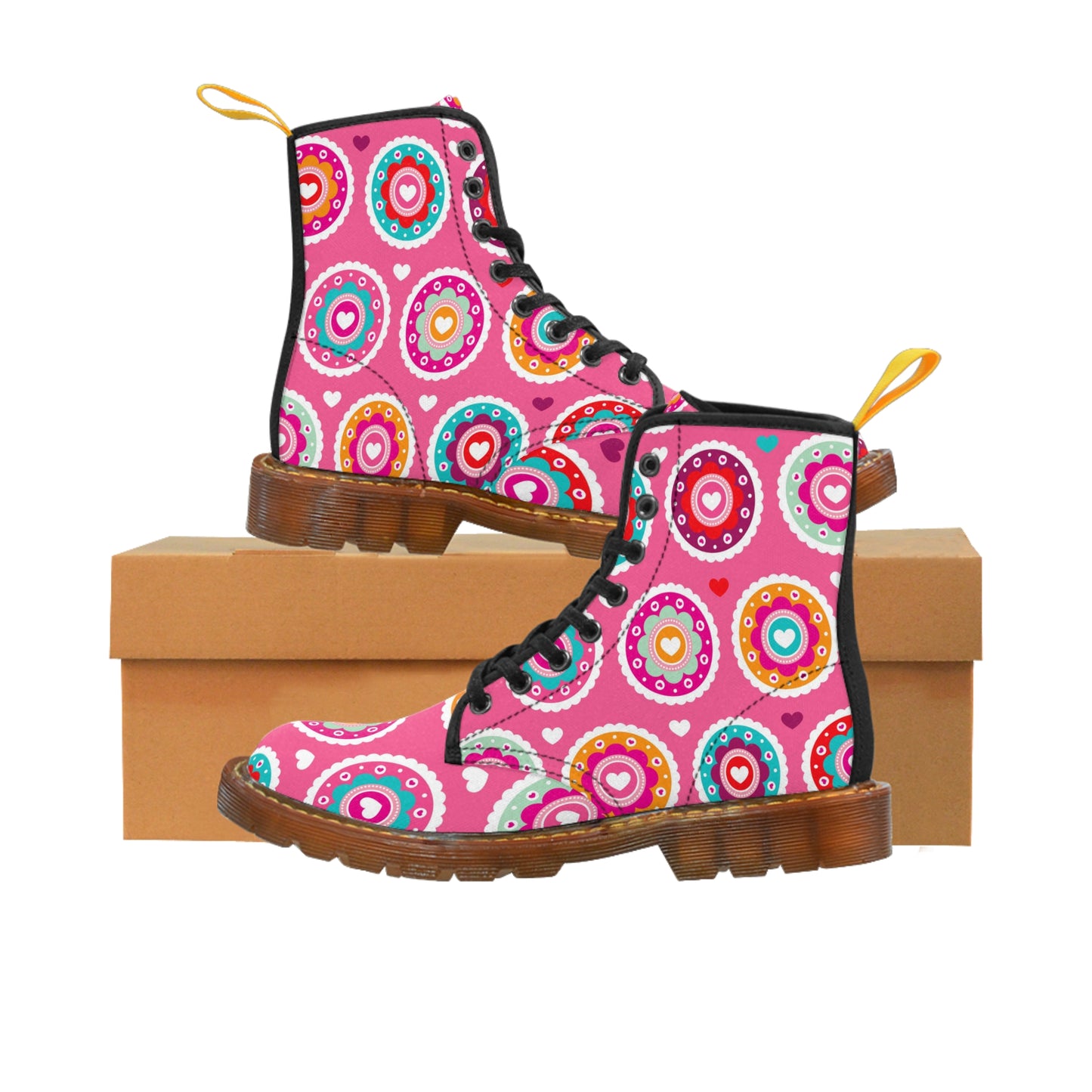 Women's Canvas Boots(Pretty in Pink)