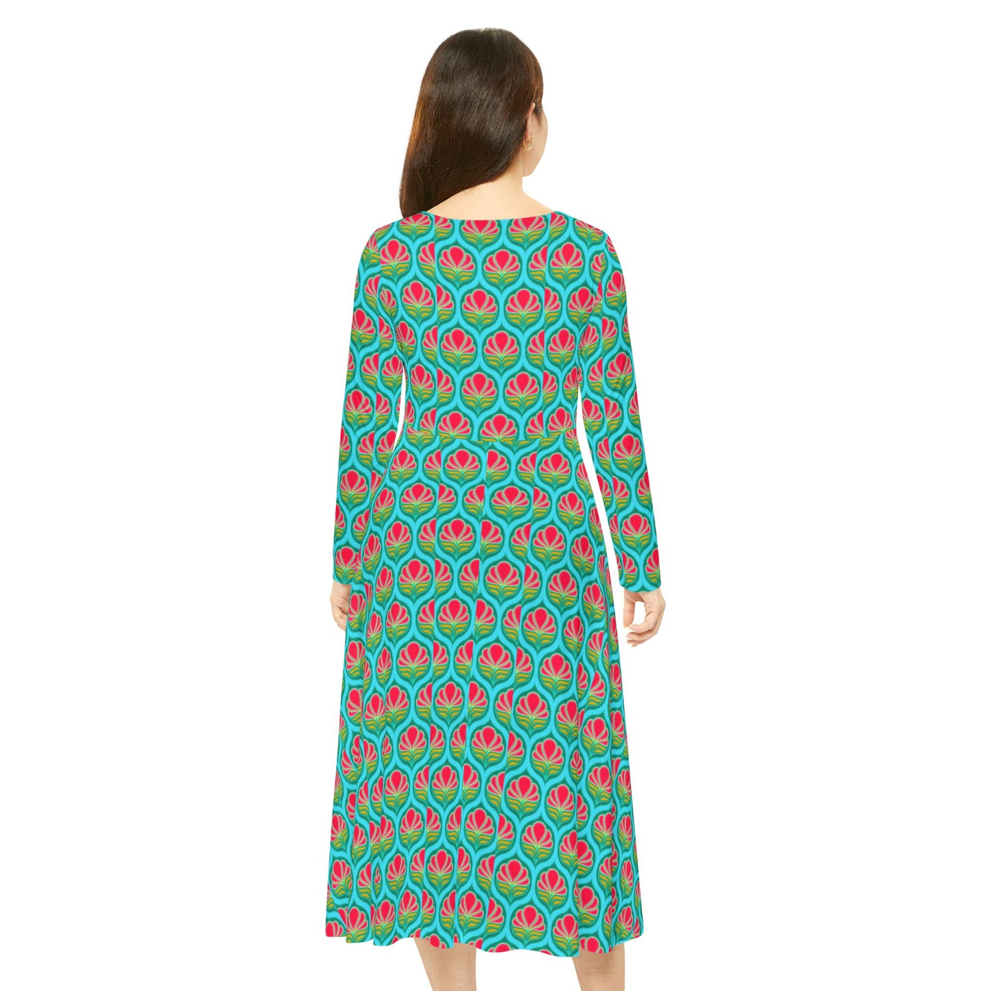 Women's Long Sleeve Dress (Hippie 21)