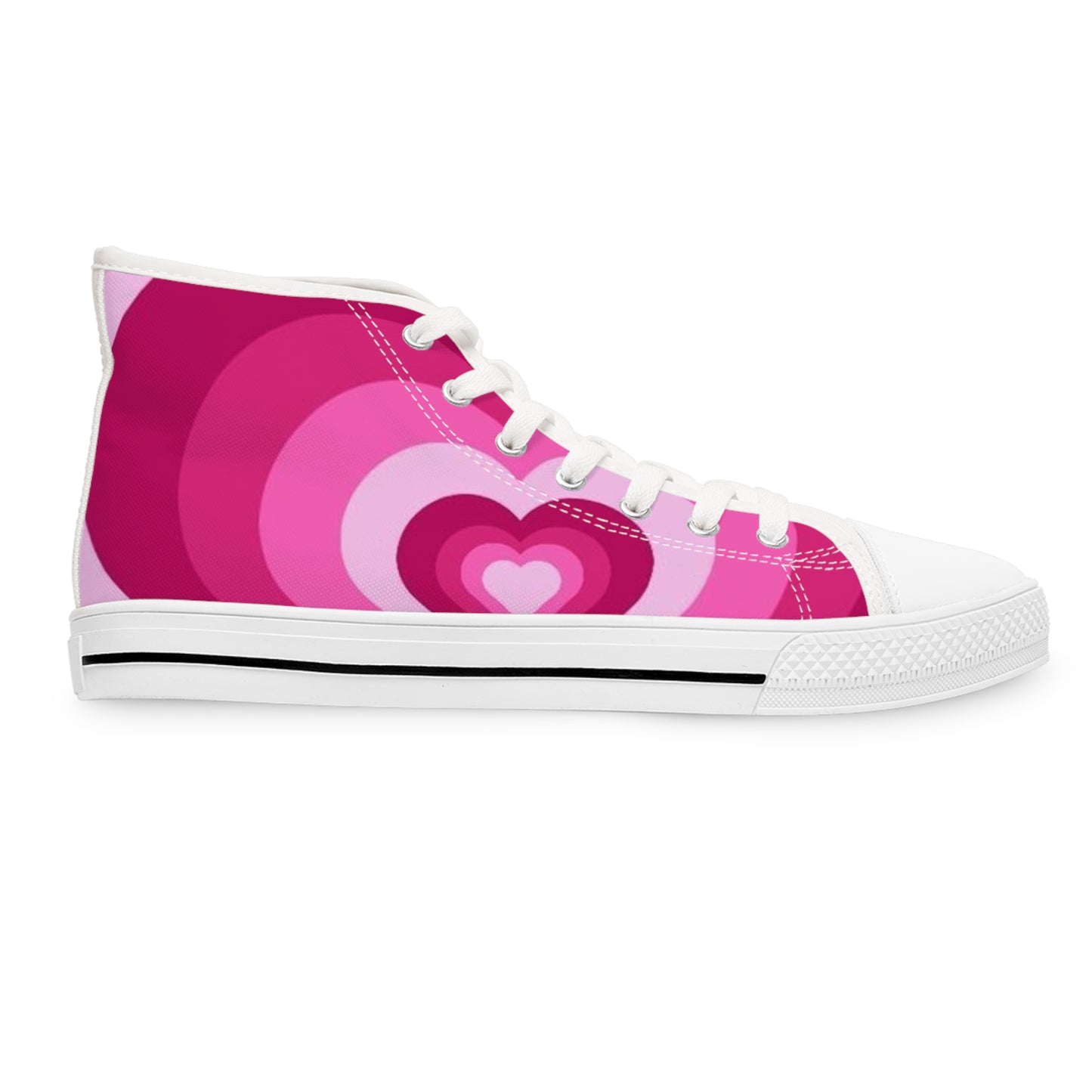 Women's High Top Sneakers(Pink Luv)