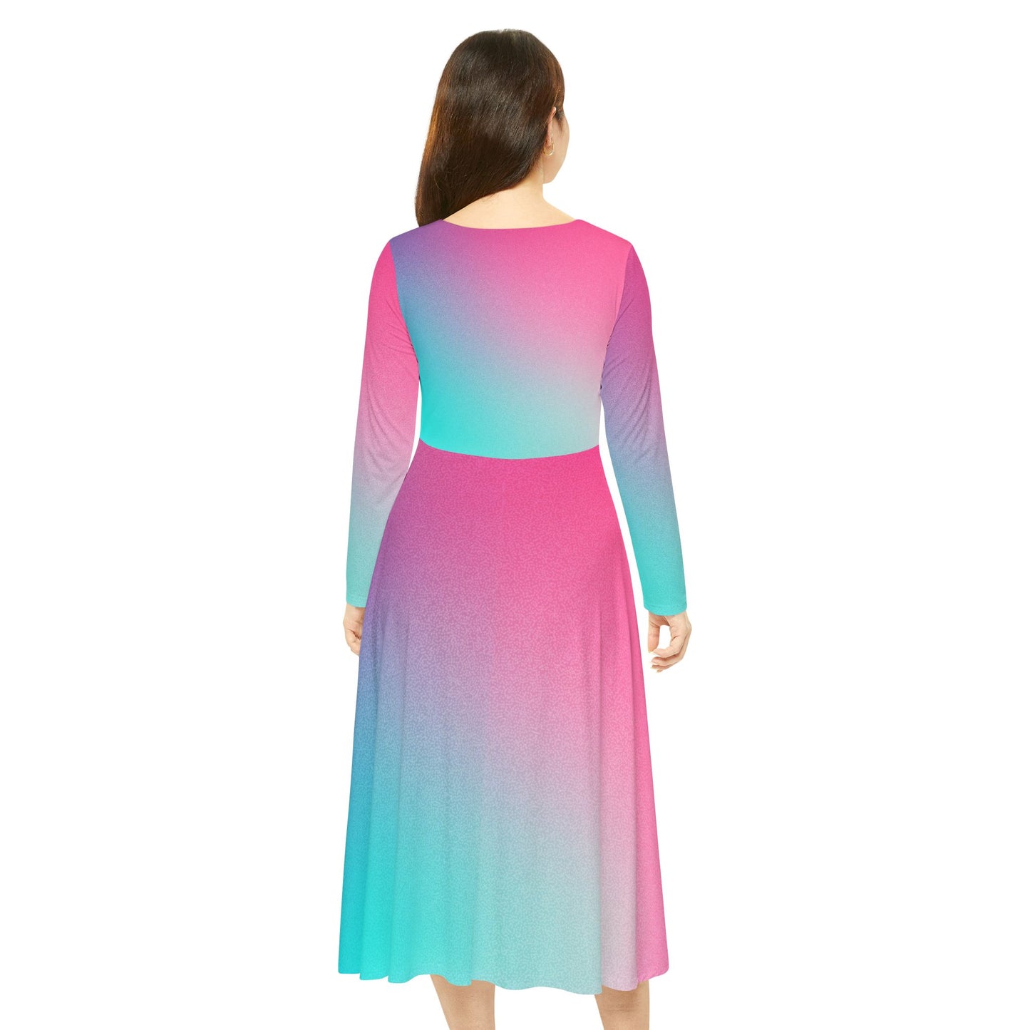 Women's Long Sleeve Dress (Hippie 15)