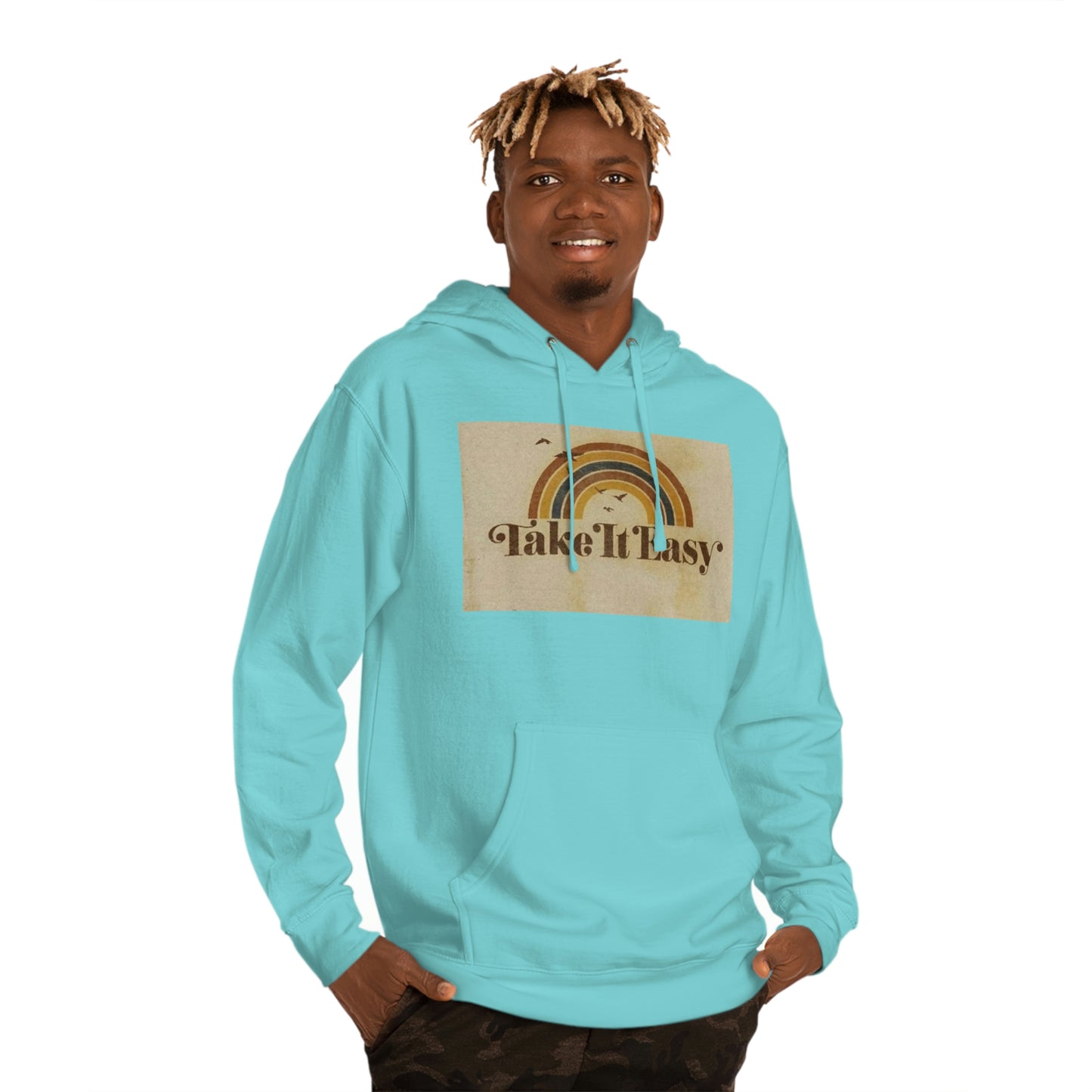 Unisex Hooded Sweatshirt(Take it easy)