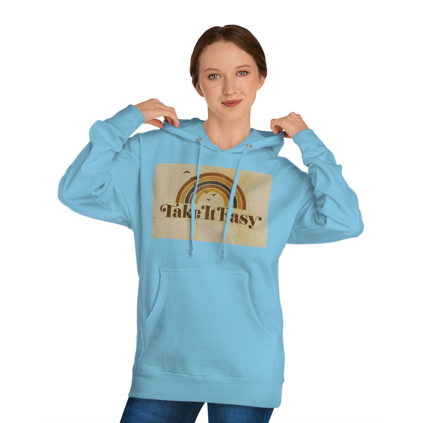 Unisex Hooded Sweatshirt(Take it easy)