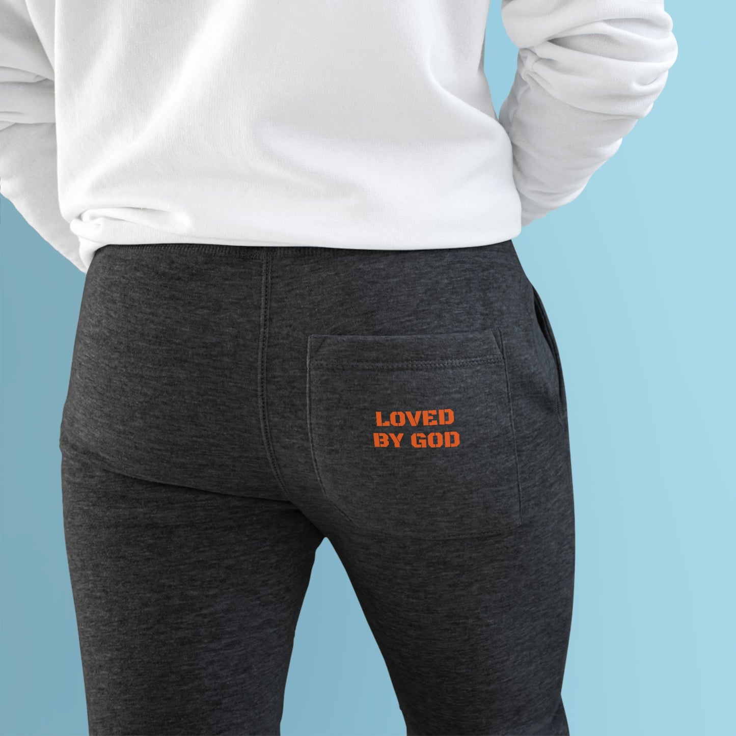 Unisex Premium Fleece Joggers(Loved by God)