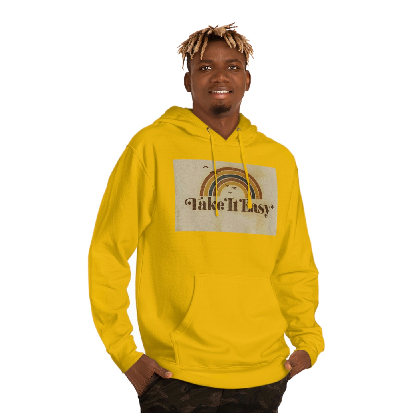 Unisex Hooded Sweatshirt(Take it easy)